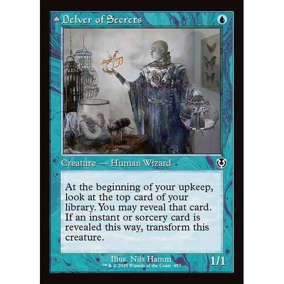 MtG Innistrad Remastered Common Delver of Secrets // Insectile Aberration (Classic Frame) #457