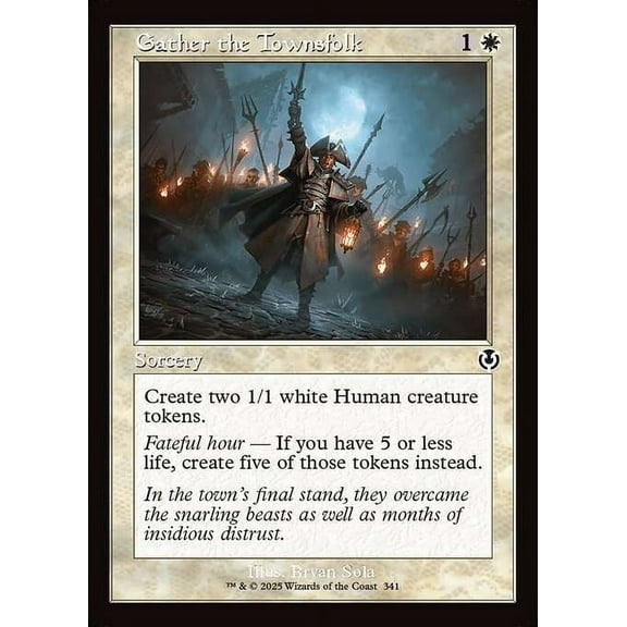 MtG Innistrad Remastered Common Gather the Townsfolk (Classic Frame) #341