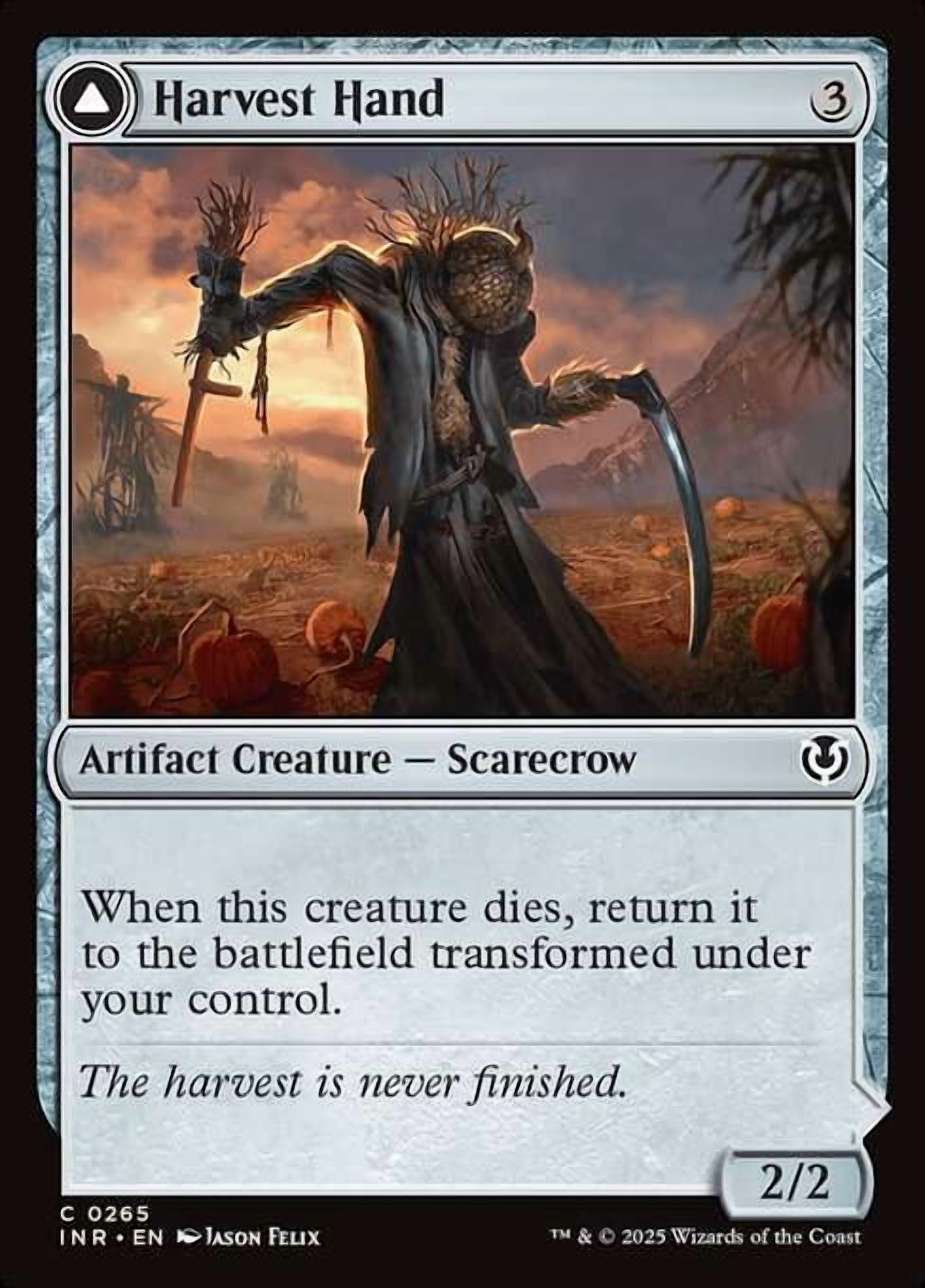 MtG Innistrad Remastered Common Harvest Hand // Scrounged Scythe (FOIL) #265