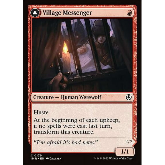 MtG Innistrad Remastered Common Village Messenger // Moonrise Intruder #179