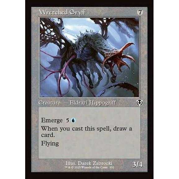 MtG Innistrad Remastered Common Wretched Gryff (Classic Frame FOIL) #332