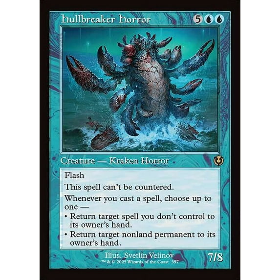 MtG Innistrad Remastered Rare Hullbreaker Horror (Classic Frame) #357