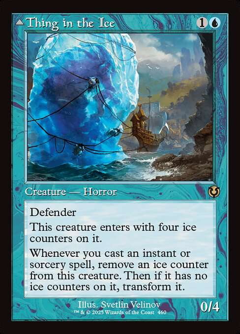 MtG Innistrad Remastered Rare Thing in the Ice // Awoken Horror (Classic  Frame) #460 - Walmart.com