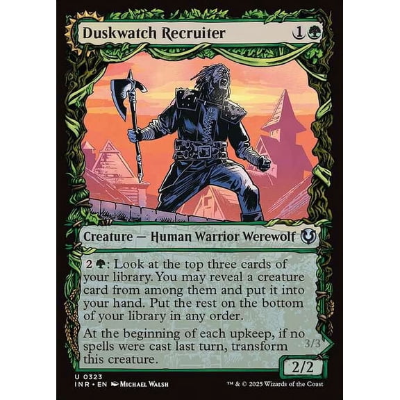 MtG Innistrad Remastered Uncommon Duskwatch Recruiter // Krallenhorde Howler (Showcase) #323