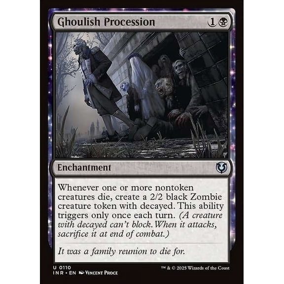 MtG Innistrad Remastered Uncommon Ghoulish Procession #110