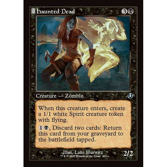 MtG Innistrad Remastered Uncommon Haunted Dead (Classic Frame) #382