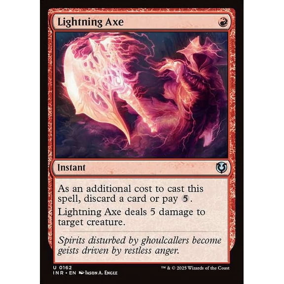 MtG Innistrad Remastered Uncommon Lightning Axe #162