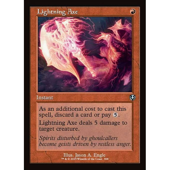 MtG Innistrad Remastered Uncommon Lightning Axe (Classic Frame) #398