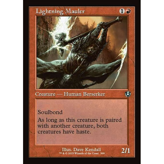 MtG Innistrad Remastered Uncommon Lightning Mauler (Classic Frame) #399