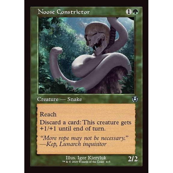 MtG Innistrad Remastered Uncommon Noose Constrictor (Classic Frame) #415