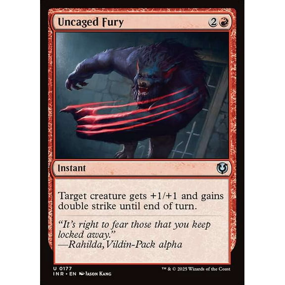 MtG Innistrad Remastered Uncommon Uncaged Fury #177