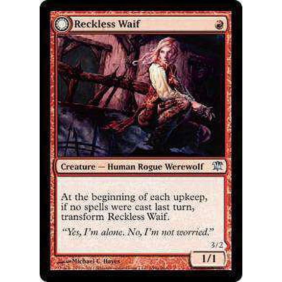 MtG Innistrad Uncommon Reckless Waif / Merciless Predator (Foil) #159