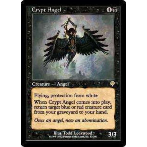 MtG Invasion Rare Crypt Angel #97
