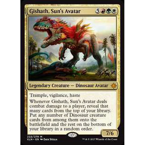 MtG Ixalan Mythic Rare Gishath, Sun's Avatar #222
