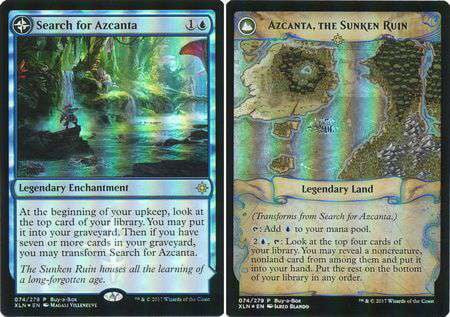 MTG アズカンタの探索 Buy a Box プロモ MtG Ixalan Rare Azcanta, the Sunken Ruin / Search for