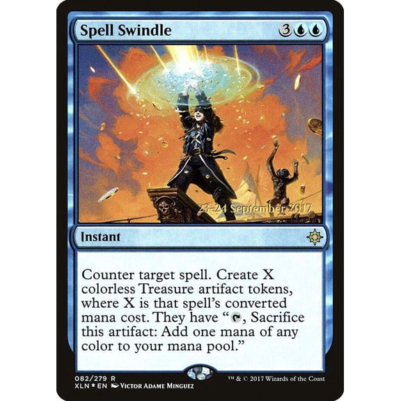MtG Ixalan Rare Spell Swindle [Prerelease Foil] #82