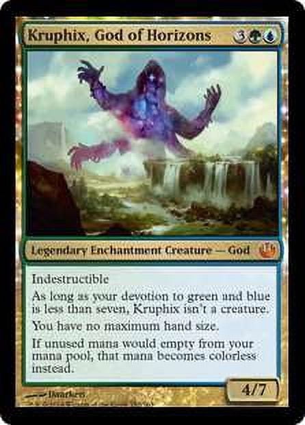 MtG Journey Into Nyx Mythic Rare Kruphix, God of Horizons #152