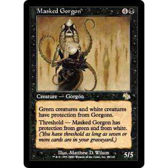 MtG Judgment Rare Masked Gorgon #69