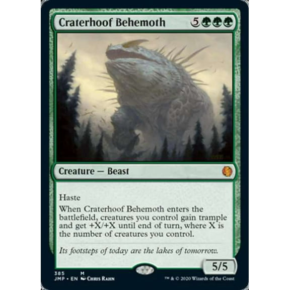 MtG Jumpstart Mythic Rare Craterhoof Behemoth #385