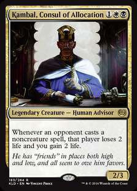 MtG Kaladesh Rare Kambal, Consul of Allocation #183 - Walmart.com MtG Kaladesh Rare Kambal, Consul of Allocation #183 - Walmart.com