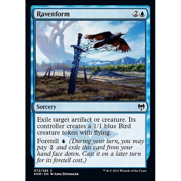 MtG Kaldheim Common Ravenform #72