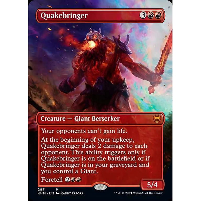 mtg kaldheim art cards Magic: The Gathering MtG Kaldheim Mythic Rare Quakebringer