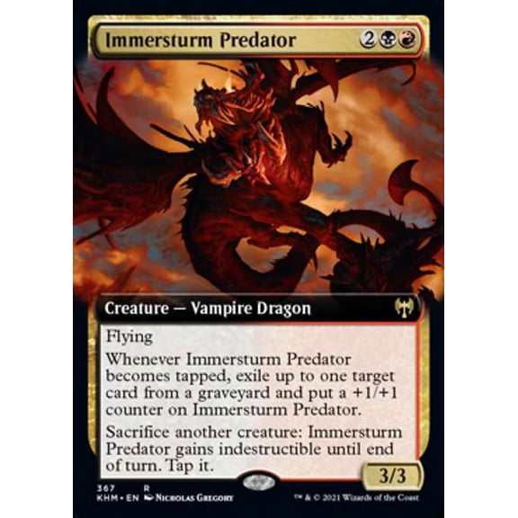 MtG Kaldheim Rare Immersturm Predator (Extended Art) #367