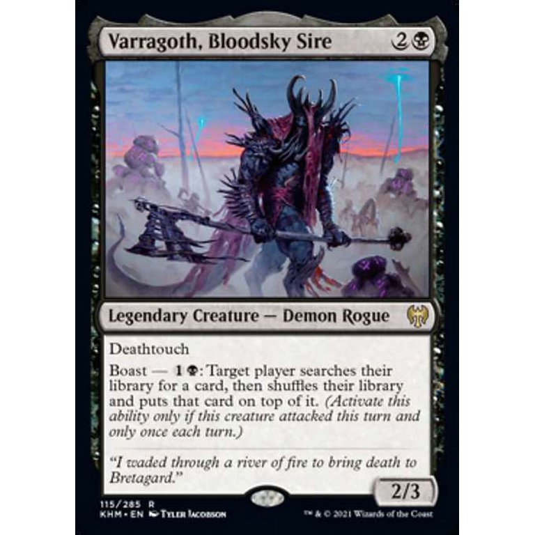 MtG Kaldheim Rare Varragoth, Bloodsky Sire #115 - Walmart.com