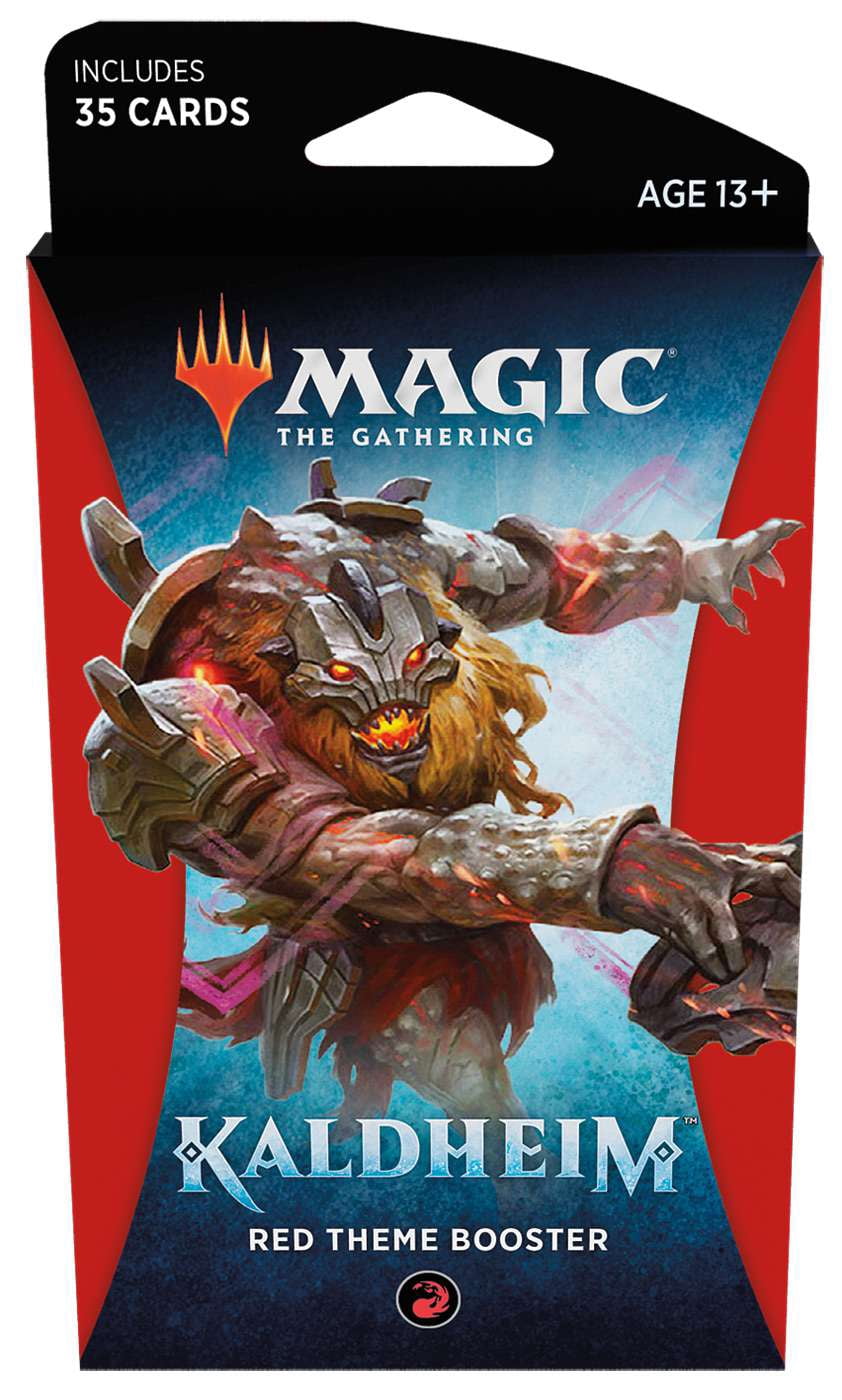 kaldheim theme booster box MtG Kaldheim Red Theme Booster Pack