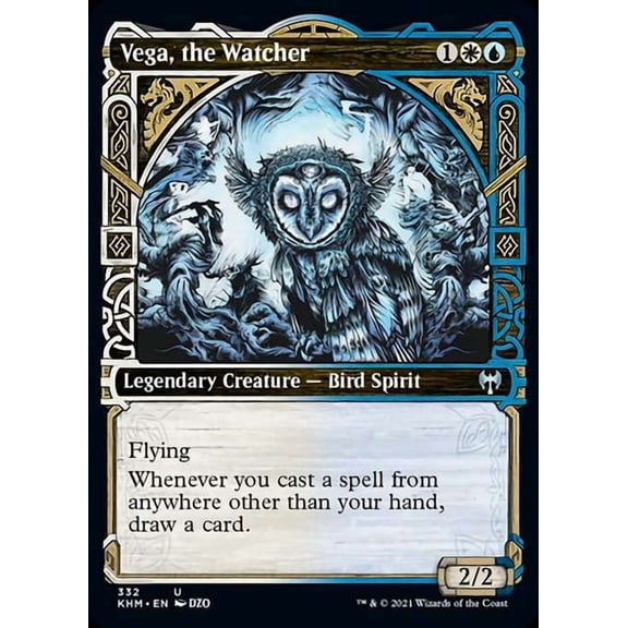 MtG Kaldheim Uncommon Vega, the Watcher [Showcase FOIL] #332