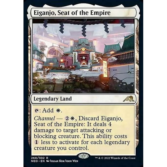 MtG Kamigawa Neon Dynasty Rare Eiganjo, Seat of the Empire (FOIL) #268