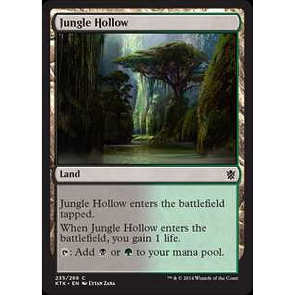 MtG Khans of Tarkir Common Jungle Hollow (Foil) #235
