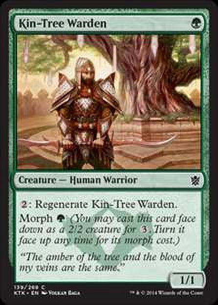 MtG Khans of Tarkir Common Kin-Tree Warden (Foil) #139 - Walmart.com