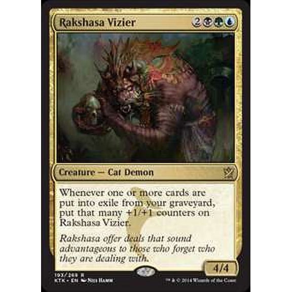MtG Khans of Tarkir Rare Rakshasa Vizier (Foil) #193