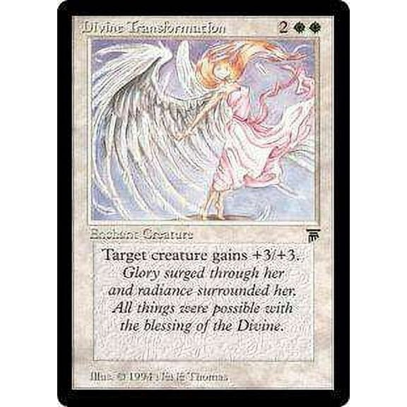 MtG Legends Rare Divine Transformation (Lightly Played)