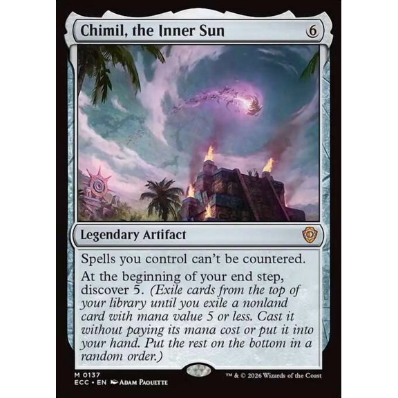 MtG Lorwyn Eclipsed Commander Mythic Rare Chimil, the Inner Sun #137