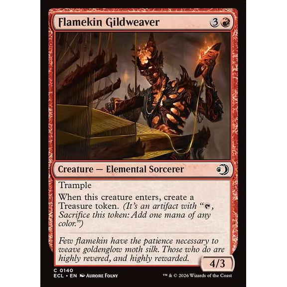 MtG Lorwyn Eclipsed Common Flamekin Gildweaver #140
