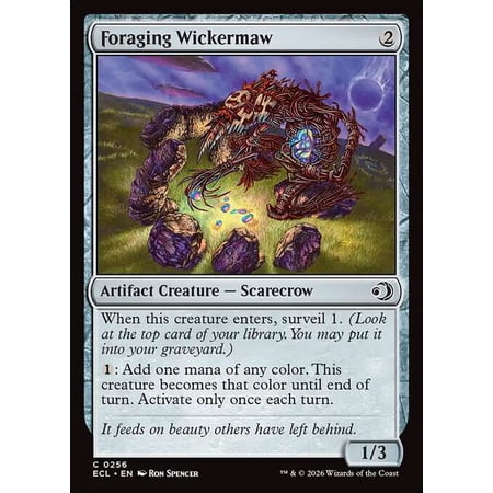MtG Lorwyn Eclipsed Common Foraging Wickermaw #256