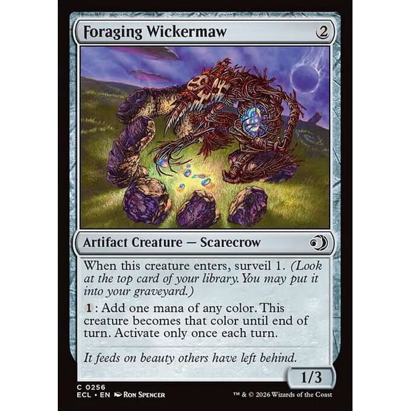 MtG Lorwyn Eclipsed Common Foraging Wickermaw #256