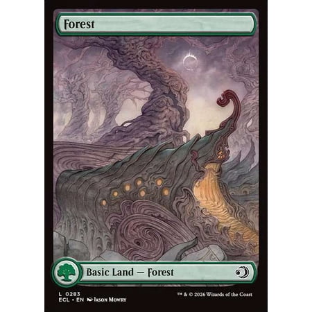 MtG Lorwyn Eclipsed Common Forest [Full Art] #283