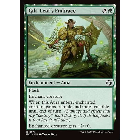 MtG Lorwyn Eclipsed Common Gilt-Leaf's Embrace [FOIL] #177