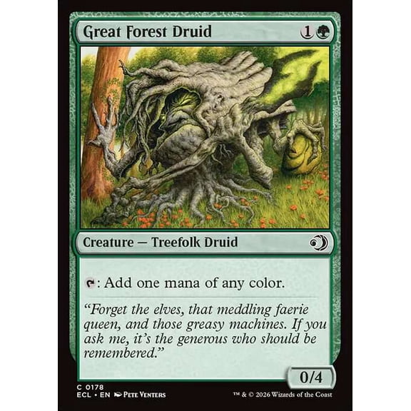 MtG Lorwyn Eclipsed Common Great Forest Druid [FOIL] #178