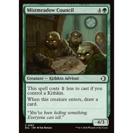 MtG Lorwyn Eclipsed Common Mistmeadow Council #183
