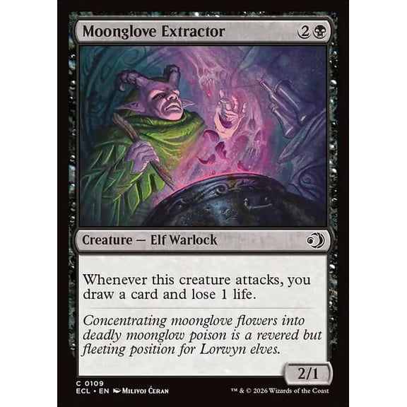 MtG Lorwyn Eclipsed Common Moonglove Extractor [FOIL] #109