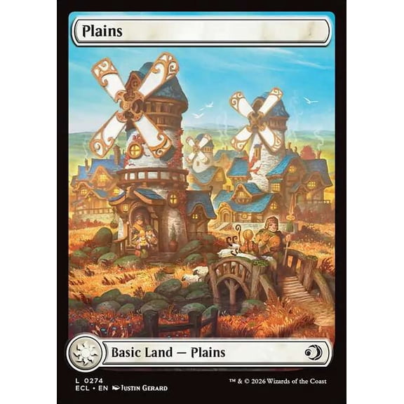 MtG Lorwyn Eclipsed Common Plains [Full Art] #274