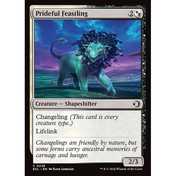 MtG Lorwyn Eclipsed Common Prideful Feastling [FOIL] #238