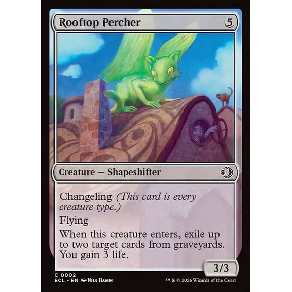 MtG Lorwyn Eclipsed Common Rooftop Percher [FOIL] #2