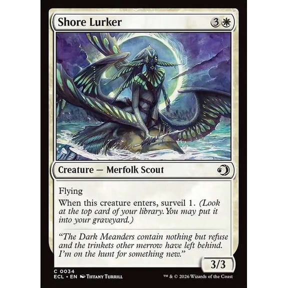 MtG Lorwyn Eclipsed Common Shore Lurker #34