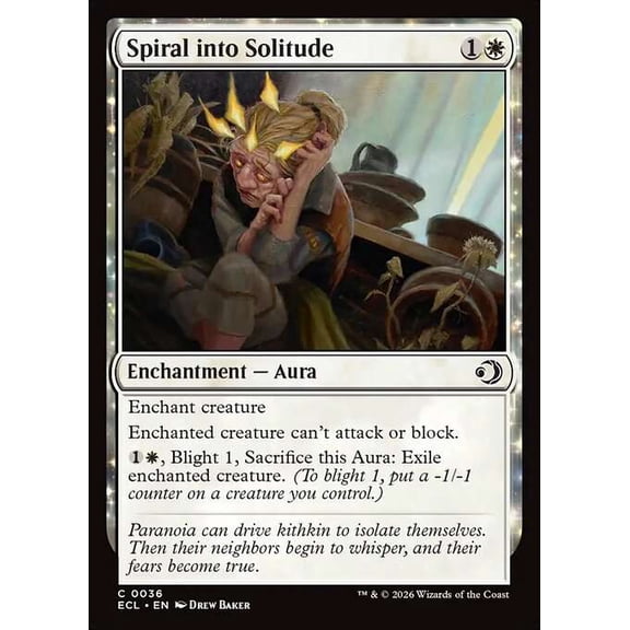 MtG Lorwyn Eclipsed Common Spiral into Solitude #36