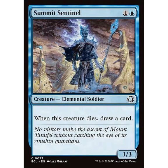 MtG Lorwyn Eclipsed Common Summit Sentinel [FOIL] #73